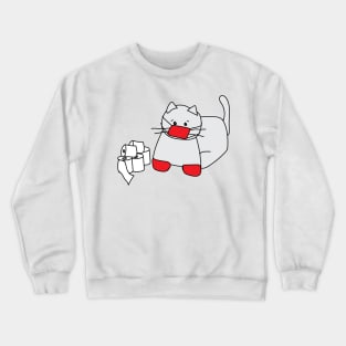 Corona Cat Red Crewneck Sweatshirt